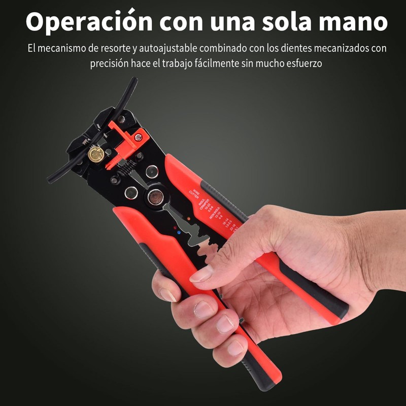HuLuHouse Pinza Pelacables AutomáTica, 8 Pulgadas 1547 USO Rudo Herramienta