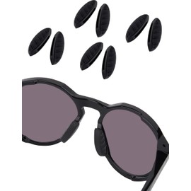 Bowyer 4 Pairs Replacement Nose Pads Compatible with Oakley Clifden OO9440 / Forager OO9421 / Plazma OO9019 / Plazma Asian Fit OO9019A Sunglass-Black