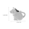 Ciieeo 2Pcs Ceramic Animal Shaped Milk Jug Cute for Sauces