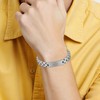 Feifuli Men's Stainless Steel Bracelet 7.3-8.7 Inches Solid Thick Chain