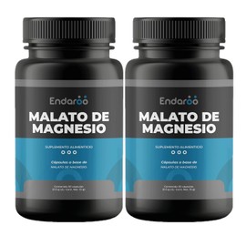 Malato de Magnesio 500 mg | Kit 2 Frascos | Magnesio Malato para Bienestar, Energía Natural y Función Muscular (2)
