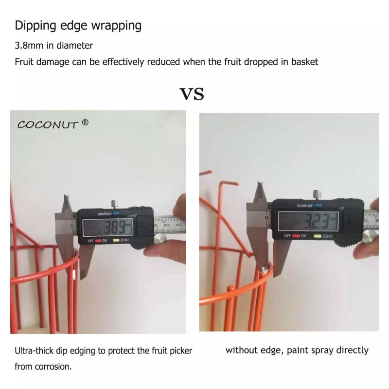 COCONUT Fruit Picker, Fruit Picker Pole with Basket Extendable Long