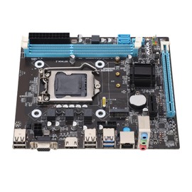 Mrisata H81 Gaming Motherboard, LGA 1150 Micro ATX PC Motherboard, Channel DDR3 M.2 NVMe NGFF SATA 6Gb s PCIe Slot Support for Core I3 I5 I7 for E3 V3 for G Series