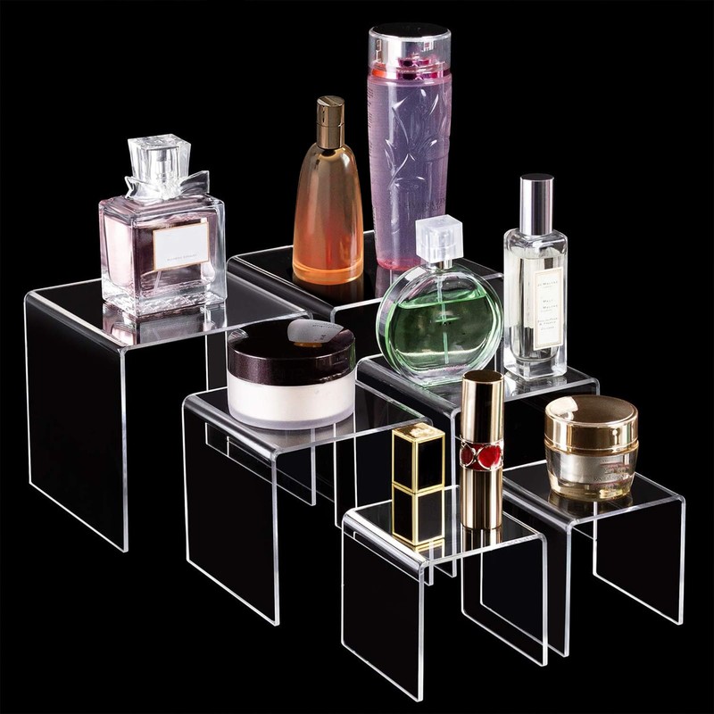 Worldity 6 Pcs Acrylic Risers for Display, 3" 4" 5"