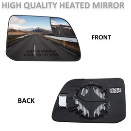 LOIYLLEN Passenger Side Mirror Replacement for Ford Edge 2009 2010 2011, for Lincoln MKX 2011 - Right Side Mirror Glass, Rear View Mirrors Glass with Power Heated