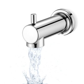 YASINU Slip on Tub Spout with Diverter Universal Tub Diverter Spout for 1/2" Copper Water Pipe, Chrome