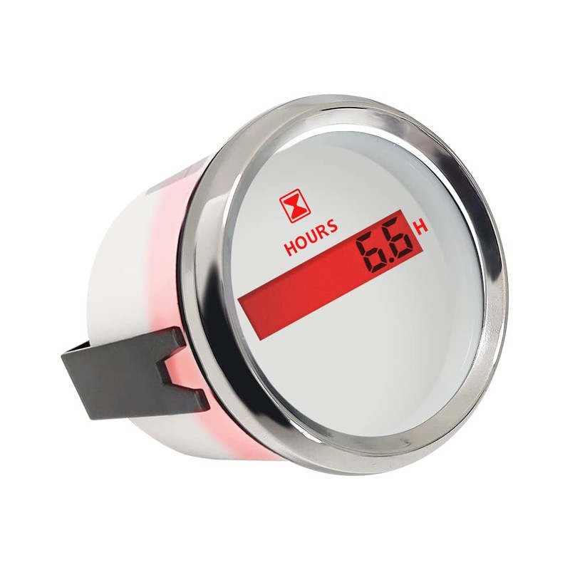 ELING Digital Hour Meter Hour Gauge 52mm(2") with Backlight for