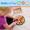 Melissa & Doug Wooden Pizza Party Play Set, 36 Self-Stick