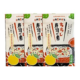 [Miyazaki Godo Foods] Mixed Rice Hinata Summer Kaoru Chirashi Sushi Ingredients, 2 Combinations, 6.3 oz (180 g) x 3 Bags