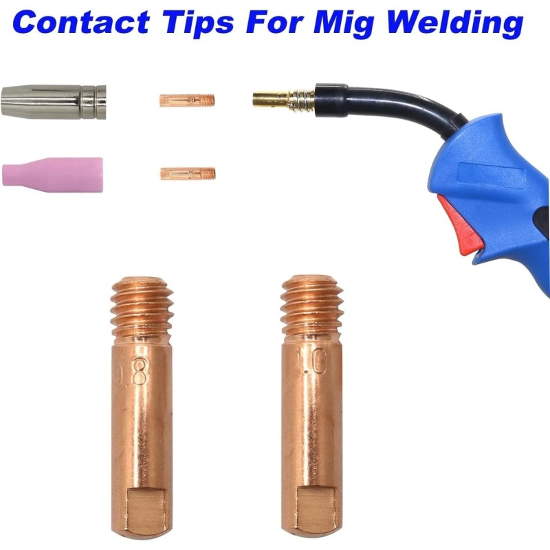 Reboot Mig Welder Consumable Set Mig Torch Contact Tips Gas
