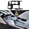 crosselec Carbon Fiber Center Console Cup Holder Wireless Charging Panel