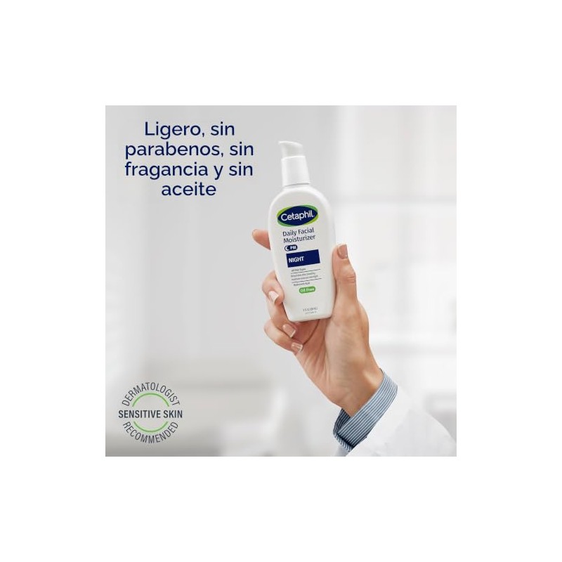 Crema Hidratante Noche Rostro Facial Ácido Hialurónico Todo Tipo Piel