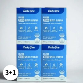 Daily One Miracle Supercritical Altige Omega 3 30 Capsules 4 Boxes / 데일리원 미라클 초임계 알티지 오메가3 30캡슐 4박스
