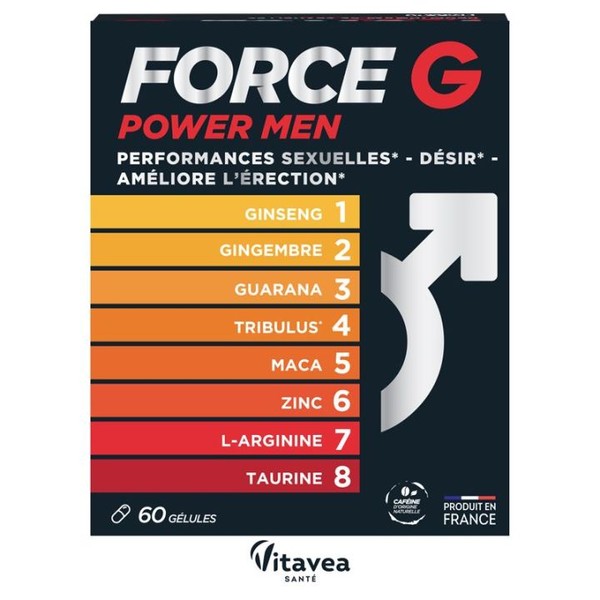 Nutrisanté Laboratoires Vitavea Force G Power Men 60 gélules