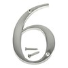 Distinctions by Hillman 843326 4-Inch Brushed Nickel Flush-Mount House Number