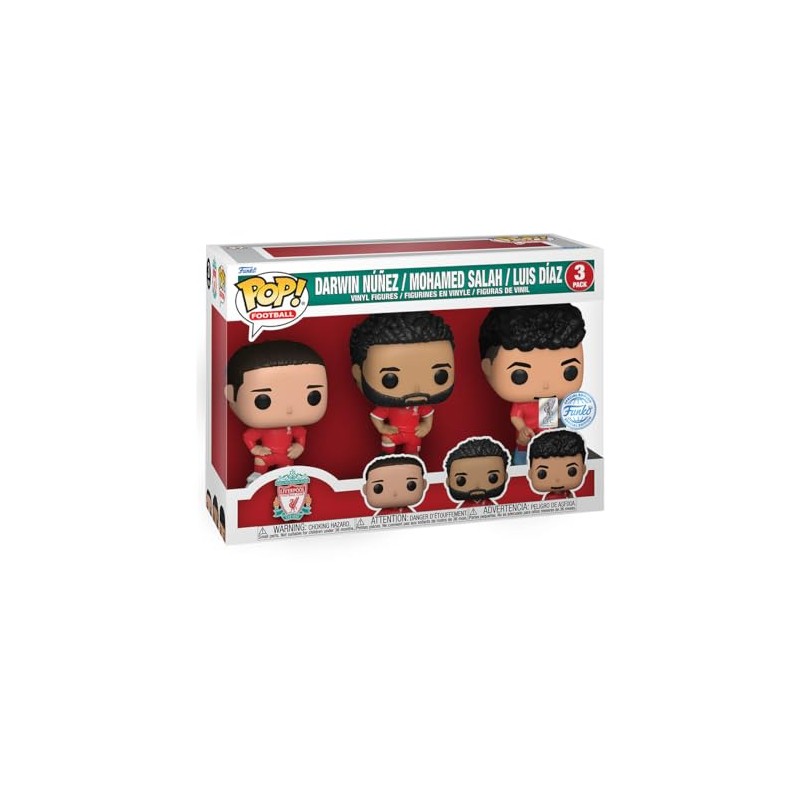 Funko 78250 Pop! Football: Liverpool - Darwin Nunez, Mohamed Salah