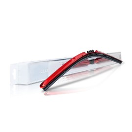 Clix Wipers - 16" Red Chrome Automotive Replacement Wiper Blade (Pack of 1) Universal Clip On All-Weather Flex Frame Windshield Wiper