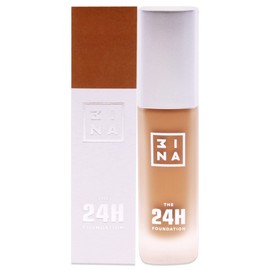 3INA Makeup - Vegano sin crueldad - libre de parabenos - Fórmula de larga duración 24H - Acabado mate natural - The 24h Foundation - 663-Brown