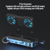 Asixxsix 9 in 1 Docking Station, 4K 60Hz Gigabit Ethernet