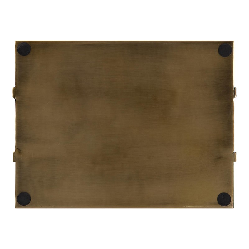 Kate and Laurel Myo Transitional Metal Rectangle Tray; 17 x