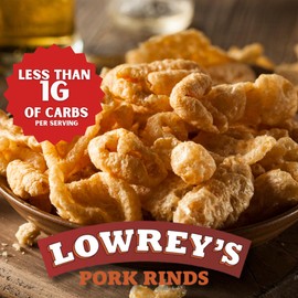 Lowrey's Bacon Curls Microwave Pork Rinds (Chicharrones), Original, 1.75 Ounce (Pack of 18)