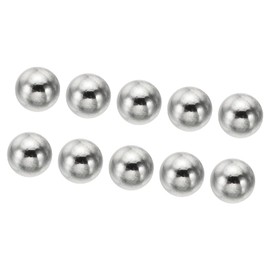 PATIKIL M4 Thread Cap Nuts Knob, 20 Pack Steel Ball Lamp Decoration Screw Caps Nut Cover for Furniture Lighting, Nickel Color