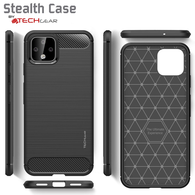 TECHGEAR Pixel 4 Case [Stealth Case] Flexible, Shockproof, Ultra Slim,