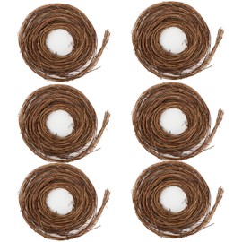 6 PCS Grapevine Garland DIY Crafts Natural Grapevine Twig Vines, 15 Feet Vines Garland Wreaths for Wedding Christmas House Holiday Door Vase Wall Decor