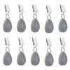 ZHXGO 10Pcs Marble Tablecloth Weights, Picnic Table Weights Clips, Table