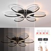 Oliterlux Modern LED Ceiling Light Fixture Black Flush Mount Ceiling