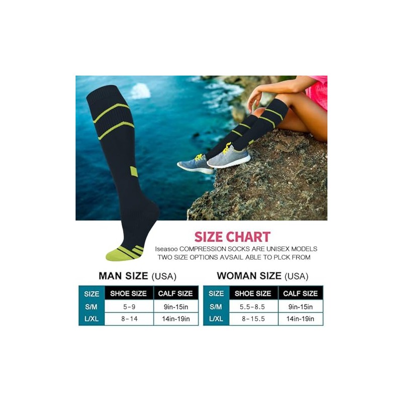 Copper Compression Socks 15-20 mmHg for Men & Women 8