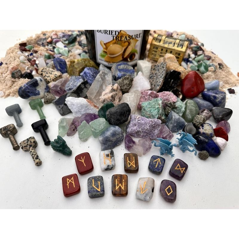 VIKING NATURAL CRYSTAL AND GEMSTONE MINING BUCKET - size: half