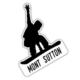 Mont Sutton Quebec Ski Adventures Souvenir 4 Inch Fridge Magnet Board Design