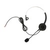 Telephone Headset Single Ear Professional Noise Canceling Adjustable Wired Phone