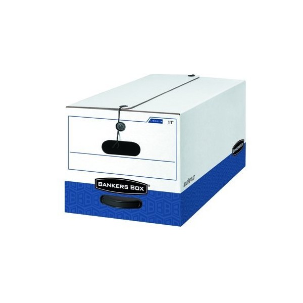 Bankers Box FEL00011 Liberty Storage Boxes, String amp; Button, Letter