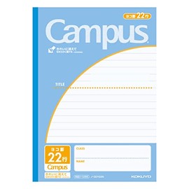 Kokuyo Campus notebook applications by B5 horizontal ruled