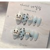 [In-Store Special Discount] Light Blue Cutie Pochaco Handmade Nail Tips