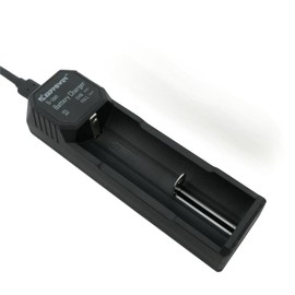 Keeppower S1 1-Bay USB-C Battery Charger for 32650/26800/26700/26650/21700/18650 Li-ion Rechargeable Batteries (Battery Not Included)