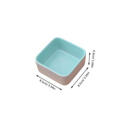 Levemolo Ceramic Pet Bowl Raised Slow Feeder Tilted Elevated Ideal for Hamsters Guinea Pigs