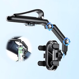 Soporte Celular Auto, Soporte para Teléfono de Coche con Rotación de 1080, Soporte Multifuncional para Teléfono Inteligente para Coche, para en el... 