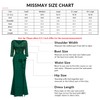 MISSMAY Women's Elegant Sequin V-Neck Evening Party Mermaid Long Dress