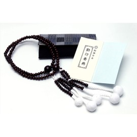 Soka Gakkai Kogakkai Kyoto Kyoto Prayer Prayer Bead Set, Unisex, Natural Innocence, Red Plum, Crepe