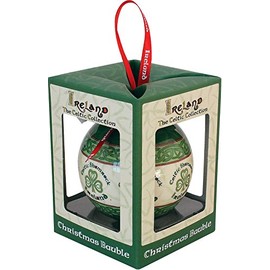 Celtic Collection Christmas Bauble With Shamrock
