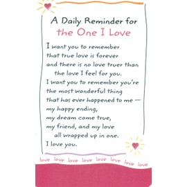 Wallet Cards - A Daily reminder for the One I Love
