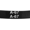 sourcing map 3pcs A67 or 4L690 Classic Wrapped Rubber V-Belt,