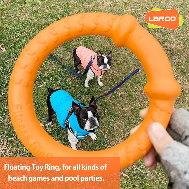 LaRoo Dog Flying Ring Toys, Floating Flying Dog Disc Toys,