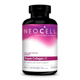 Neocell Super Collagen + C - 250 Tablets - Supports Healthy Skin, Hair, Nails, and Joints - Aids Collagen Production