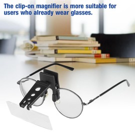 WGFOIP Magnifier Glasses Type Clipon Magnifier Lenses Clip On 1.5X 2.5X 3.5X for Crafts and Other Low Tasks for Hobby for Fly Tying Reading