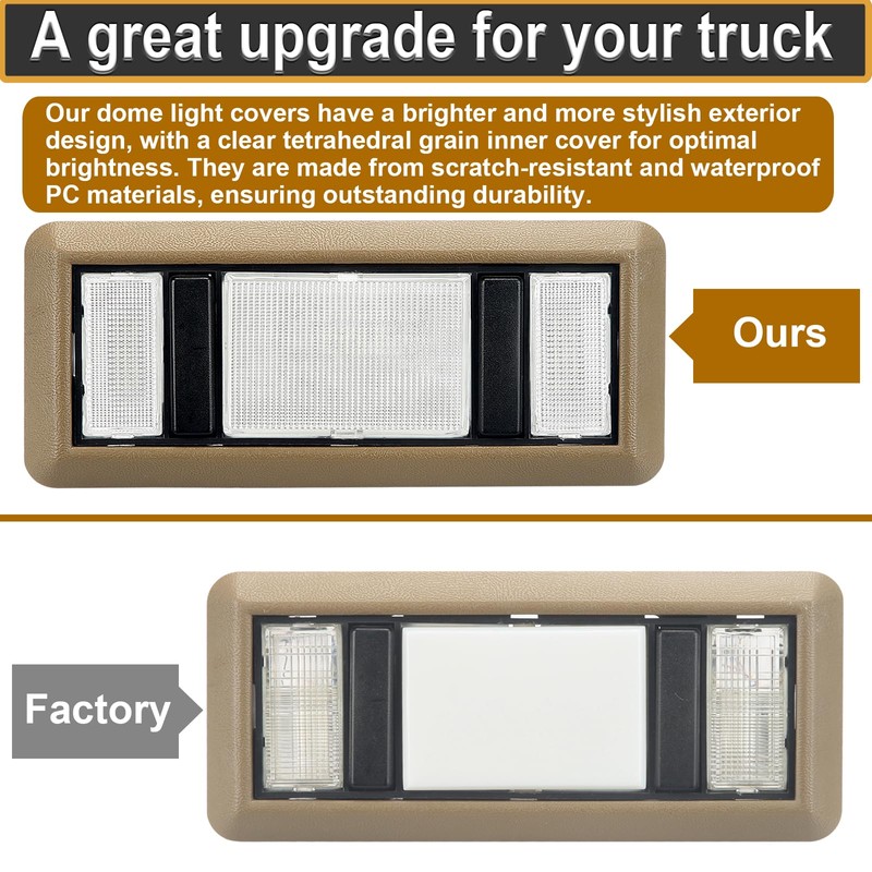 RAVSOFT interior roof Map Dome Light Covers Clear Lens replacement