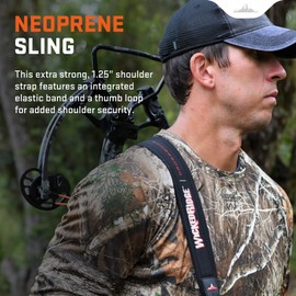 Wicked Ridge Neoprene Sling - Adjustable 1.25” Shoulder Strap with Thumb Loop - Compatible with All TenPoint, Wicked Ridge & Horton Crossbows